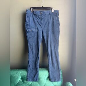 J. Jill Classic Blue Denim Slim Fit Pants